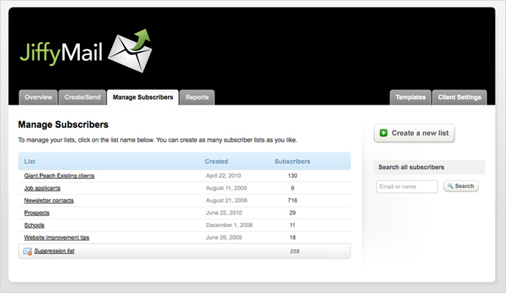 Manage Your Subscribers